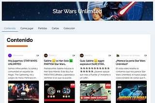 Presentamos la Última Funcionalidad de TirandoDados.es: Todo sobre Star Wars Unlimited 🌟