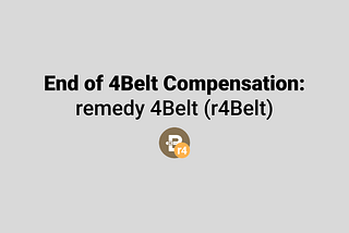 End of the 4Belt:r4Belt ratio and Compensation