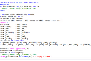 SQL Server farklı Veritabanları üzerinde 2 tabloyu SSIS ve MERGE kullanarak senkronize etmek