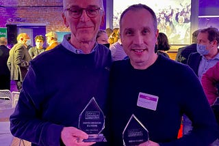 Alan MacIntosh and Laurent Maisonnave at the SCA 2021 Awards