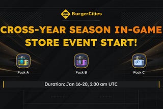 BurgerCities S3 Cross-Year Season In-game Items Discount Announcement!