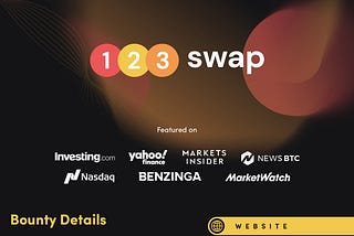 Introducing the upcoming decentralized trading platform 123Swap