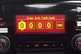 Fiat Continental 500 & 250 anti-theft code