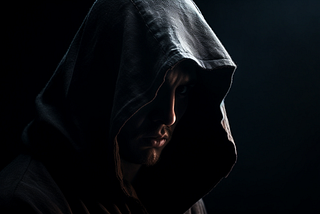 An assassin cloaked in darkness