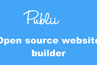 Publii — Open Source Website Builder