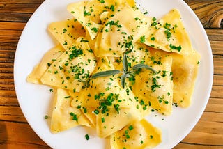 Ravioli with Sage Sauce