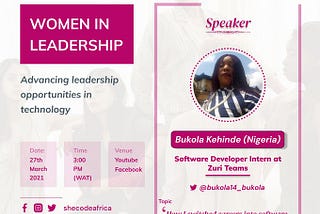 #SCAIWD2021: How I switched careers into software development in my late 30s — by Bukola Kehinde…