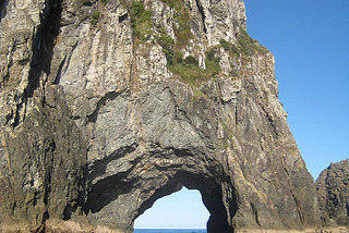 The Hole in the Rock on the Bay of Islands, New Zealand