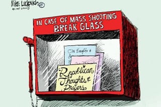 Any lawmaker who offers “#thoughtsandprayers” and still votes against gun control, takes money from…