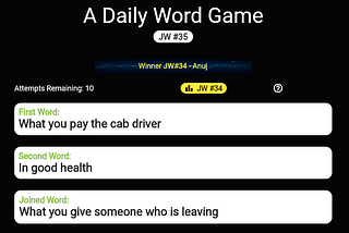 Joined Words: A word game for all ages