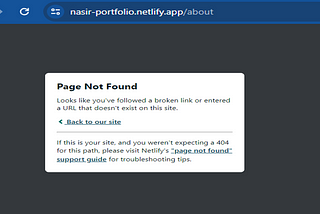 Solution of Page Not Found error on Netlify.