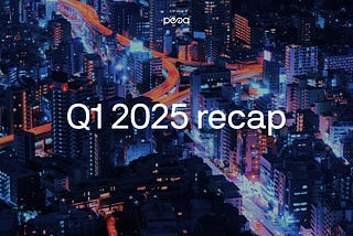 مواكبة نظام Peaq | الربع الأول من عام 2025