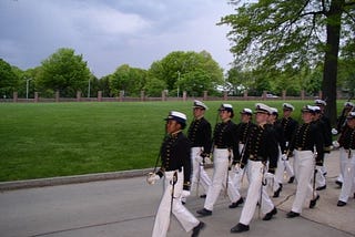 Cadets Marching in formation