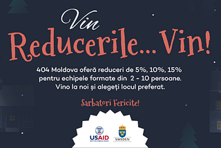Vin sărbătorile….vin! și la 404 Moldova