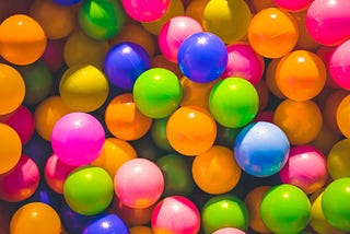 Balls of various colors