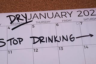 Dry January, calendar, alcoholism, alcoholic, alcohol