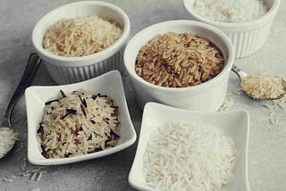 Varieties of basmati rice