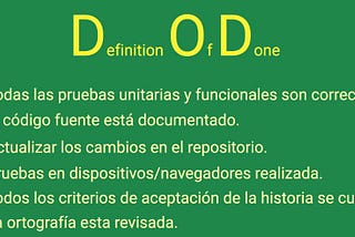 La importancia del DoD (Definición de terminado)