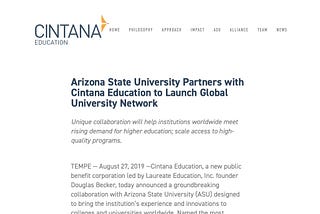 POSITIONING TECHNIQUES OF THE NON-PROFIT UNIVERSITY IN FOR-PROFIT EDUCATION VENTURES