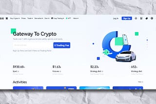 gate.io landing page