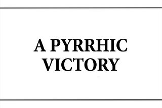 The Price Of One Victory