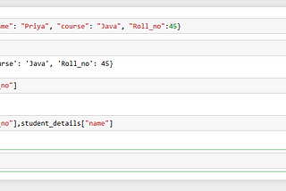 Dictionary or dict datatype in python