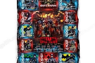 Batman Through The Years Blanket