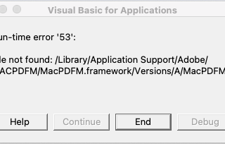 How to Fix the Most Annoying Microsoft Office “Run-time error 53 MacPDFM” Add-in Problem on Mac