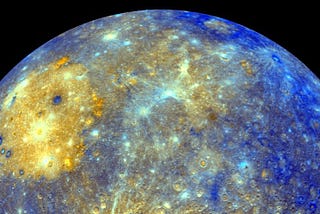 A picture of Mercury the messenger