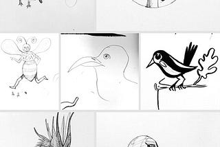 Collect your sketches and pick one sketch to start from.