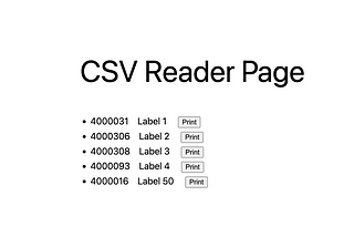 WordPress CSV Reader plugin