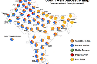 South Asia Ancestry Map