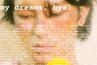 I’ll see you in my dreams, bye!