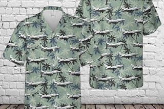 Italian Air Force Falcon 900ex Aloha Hawaiian Shirt