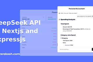 Integrating DeepSeek API in NextJs and ExpressJs App