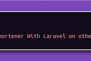 Make URL Shortener With Laravel on other domain