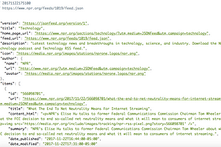 NPR now supports JSON Feed!