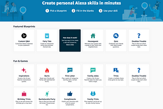 Create Your Own Alexa Skill (no code required)