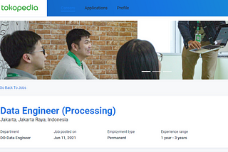 Data Engineer (Processing) by Tokopedia