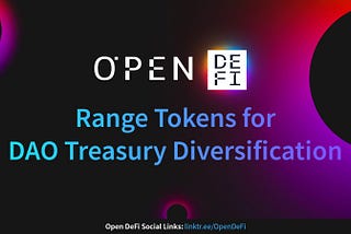 Range Tokens for DAO Treasury Diversification