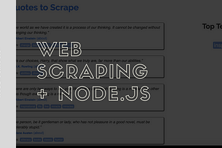 วิธีการดูดข้อมูลเว็บ (Web scraping) ด้วย Node.js