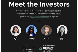 Female Founder Office Hours Edition V: Meet the Investors Part I (ft.