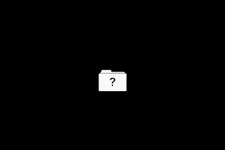 Flashing Folder with Question Mark