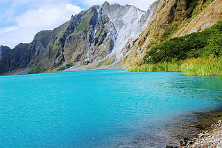 Mount Pinatubo crater lake in Zambales, Philippines