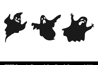 Halloween Ghost Bundle Svg, Scary Spooky Vibes Svg, Ghost Silhouette Svg, Halloween Png Files