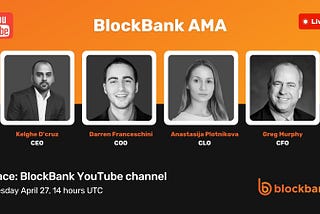 BlockBank to hold live AMA — April 27, 2021