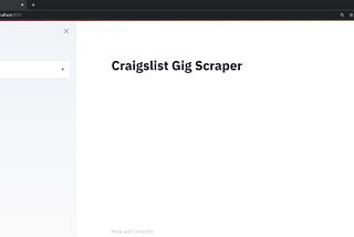 How to scrape every craigslist gig in America using Python.