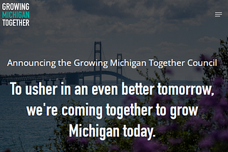 Growing Michigan Together: 26 ideas for the 26th state to prepare for, and manifest, a high growth…
