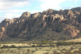 The Dragoon Mountains in Southeast Arizona.