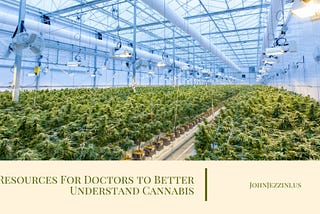 John Jezzini on Resources For Doctors to Better Understand Cannabis